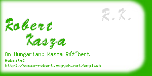 robert kasza business card